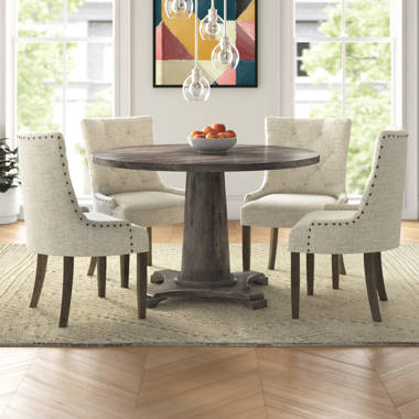 Laurel Foundry Modern Farmhouse Halie Wood 5 Piece Dining Table